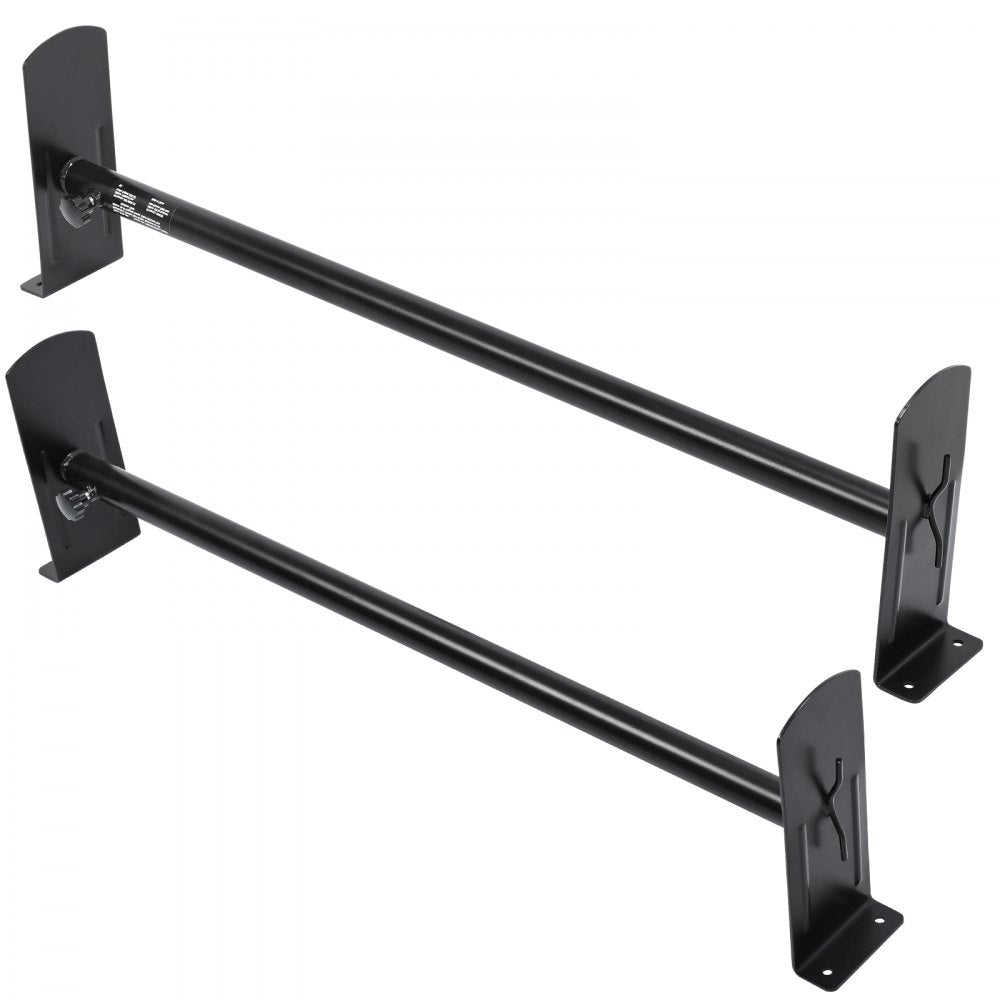 VEVOR Van Roof Ladder Rack, 2 Bars Alloy Steel Roof Racks, 500 LBS Capacity Roof Rack, Adjustable Length 35.8"-52.4", Van Ladder Rack Compatible with Chevrolet Express, GMC Savana, etc, Drilling Mount