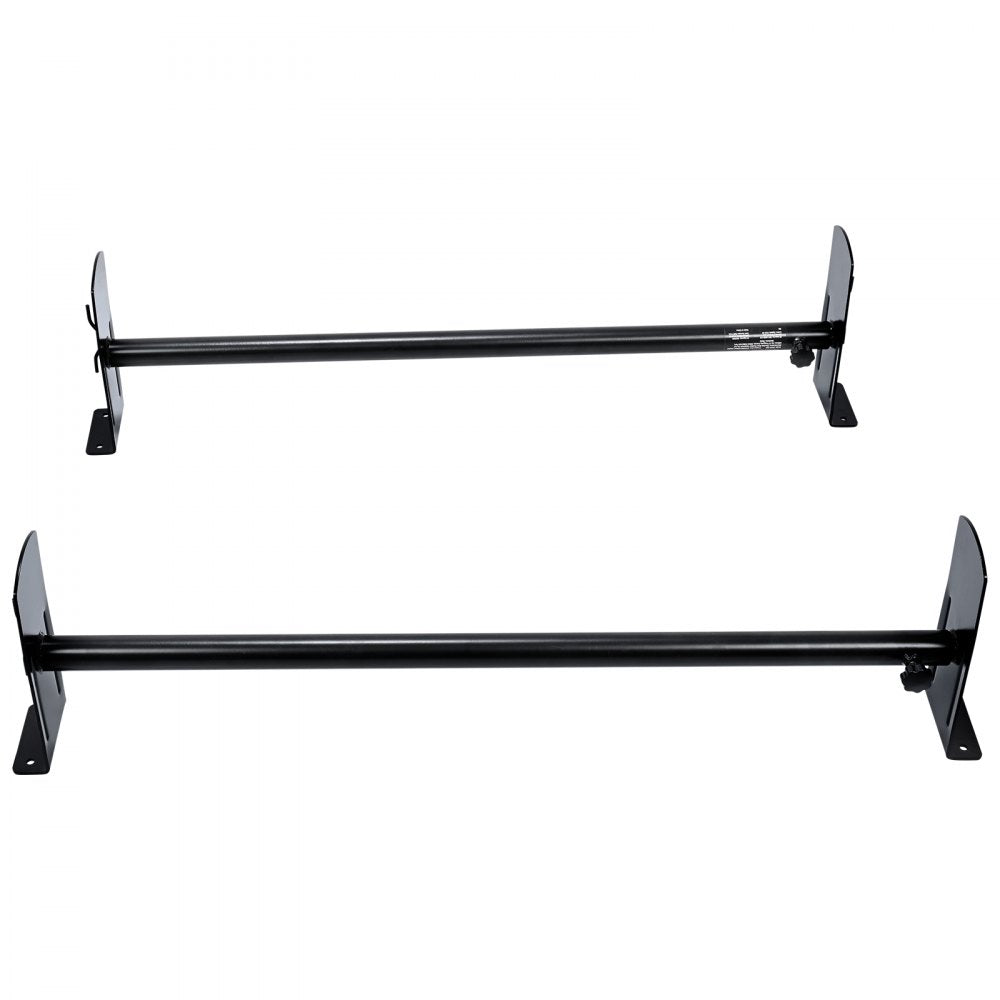 VEVOR Van Roof Ladder Rack, 2 Bars Alloy Steel Roof Racks, 500 LBS Capacity Roof Rack, Adjustable Length 35.8"-52.4", Van Ladder Rack Compatible with Chevrolet Express, GMC Savana, etc, Drilling Mount