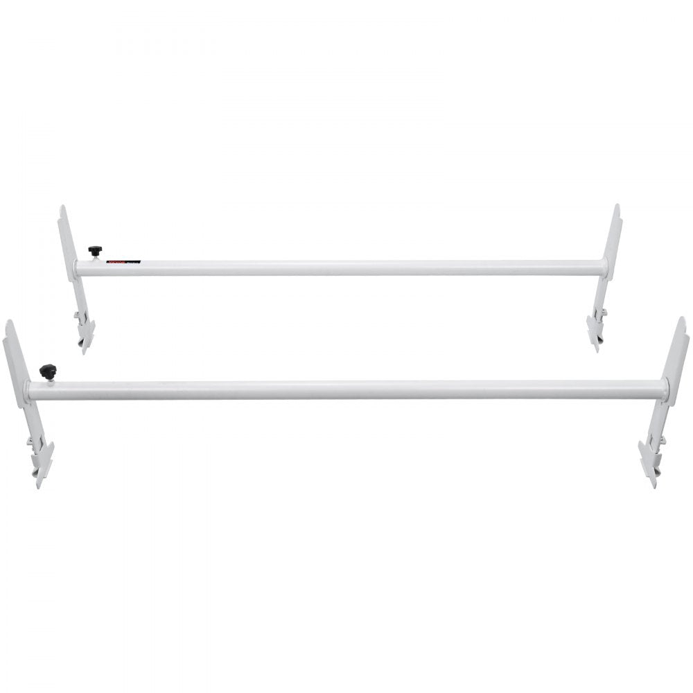 VEVOR Van Roof Ladder Rack, 2 Bar Alloy Steel Ladder Racks, Adjustable from 47.2"-78.7", 500 lbs Capacity, Roof Rack Compatible with Full-size Vans with Rain Gutter, Chevrolet Express, GMC Savana, etc