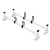 VEVOR Trailer Ladder Rack, 54" 2 Crossbars Ladder Roof Rack, Heavy-duty Steel Van Roof Ladder Rack, 600 lbs Capacity Van Ladder Rack with Straps, Fit for Ford Transit 150, 250, 350, 2015-2022