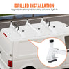 VEVOR Trailer Ladder Rack, 54" 3 Crossbars Ladder Roof Rack, Heavy-duty Steel Van Roof Ladder Rack, 800 lbs Capacity Van Ladder Rack with Straps, Fit for Ford Transit 150, 250, 350, 2015-2022