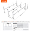 VEVOR Trailer Ladder Rack, 59" Adjustable Roof Rack, 3 Crossbars Van Roof Ladder Rack with Straps, 800 lbs Capacity Steel, Fit for Chevrolet Express 1500 2500 3500/ Ford E150 E250 E350/ GMC Savana
