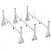 VEVOR Trailer Ladder Rack, 59" Adjustable Roof Rack, 3 Crossbars Van Roof Ladder Rack with Straps, 800 lbs Capacity Steel, Fit for Chevrolet Express 1500 2500 3500/ Ford E150 E250 E350/ GMC Savana