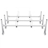 VEVOR Trailer Ladder Rack, 59" Adjustable Roof Rack, 3 Crossbars Van Roof Ladder Rack with Straps, 800 lbs Capacity Steel, Fit for Chevrolet Express 1500 2500 3500/ Ford E150 E250 E350/ GMC Savana