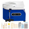 VEVOR Pottery Wheel, 450W, For Adults and Beginners, 11in Clay Wheel Machine,  Adjustable 60-300RPM Speed Handle and Pedal, ABS Detachable Basin, Accessory Kit for Craft DIY, LCD Touch Screen, Blue
