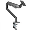 VEVOR Single Monitor Mount with USB, Supports 13"-35" Screen, Adjustable Gas Spring Monitor Arm, Holds up to 26.4 lbs, Monitor Arm Desk Mount with C-Clamp/Grommet Mounting Base, VESA Mount 75/100mm