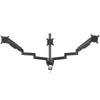 VEVOR Triple Monitor Mount, Supports 13"-27" Screens, Fully Adjustable Gas Spring Monitor Arm, Holds up to 20 lbs per Arm, Triple Monitor Stand with C-Clamp/Grommet Mounting Base, VESA Mount 75/100 mm