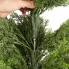 VEVOR Artificial Topiary Cedar Trees, 48 inch 2 Set Faux Pine Shrubs Plants, Fake Silk Tree Look Real, Easy Assembly for Decor Front Porch Outdoor Patio Garden Balcony Backyard Indoor Office