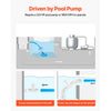 VEVOR Suction Pool Cleaner, Automatic Pool Vacuum Cleaner, Suction Side Automatic Pool Cleaner, Suction Vacuum Pool Sweeper with 12 Hoses, for In-ground Pool and Above-ground Pool Up to 20 x 35 ft