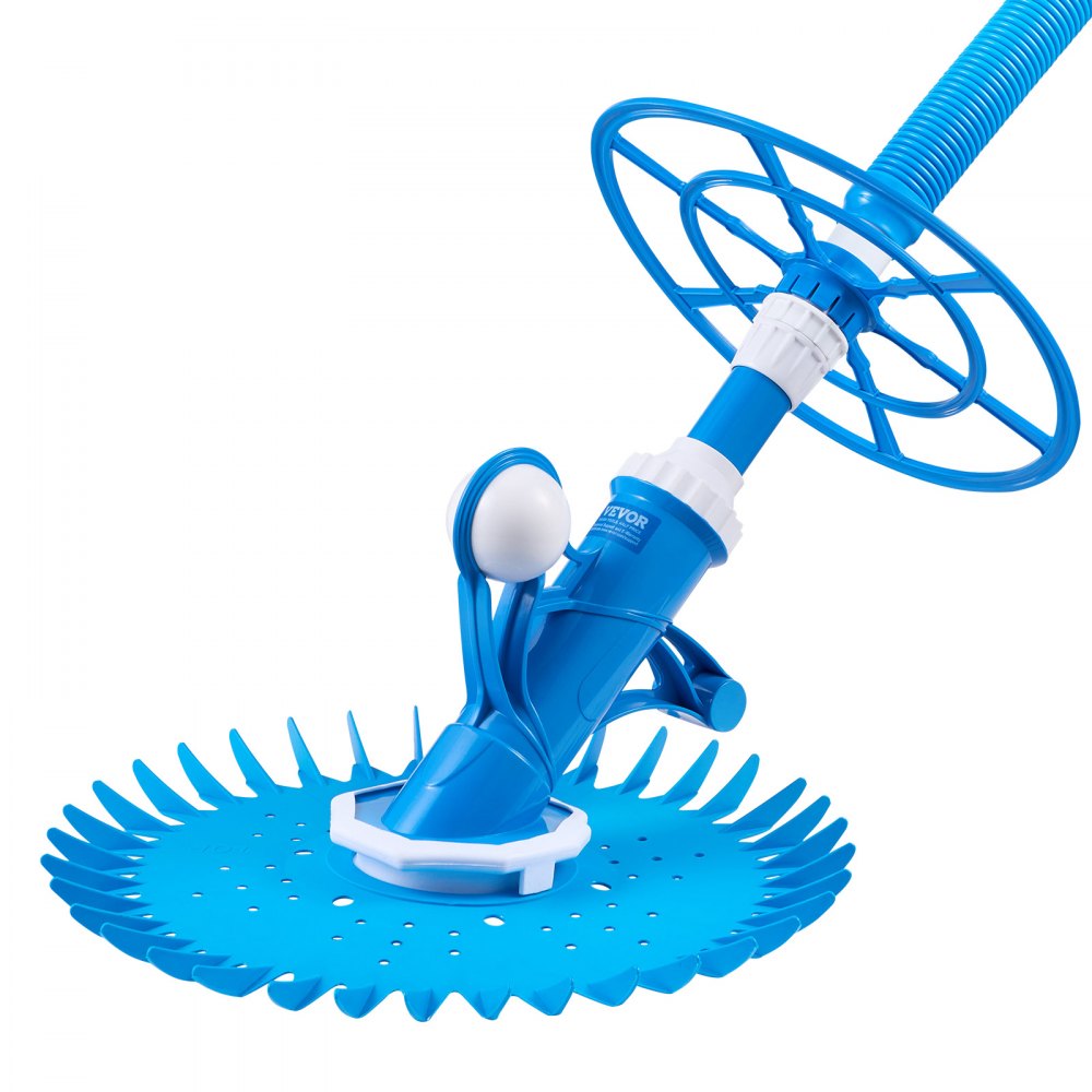 VEVOR Suction Pool Cleaner, Automatic Pool Vacuum Cleaner, Suction Side Automatic Pool Cleaner, Suction Vacuum Pool Sweeper with 12 Hoses, for In-ground Pool and Above-ground Pool Up to 20 x 35 ft