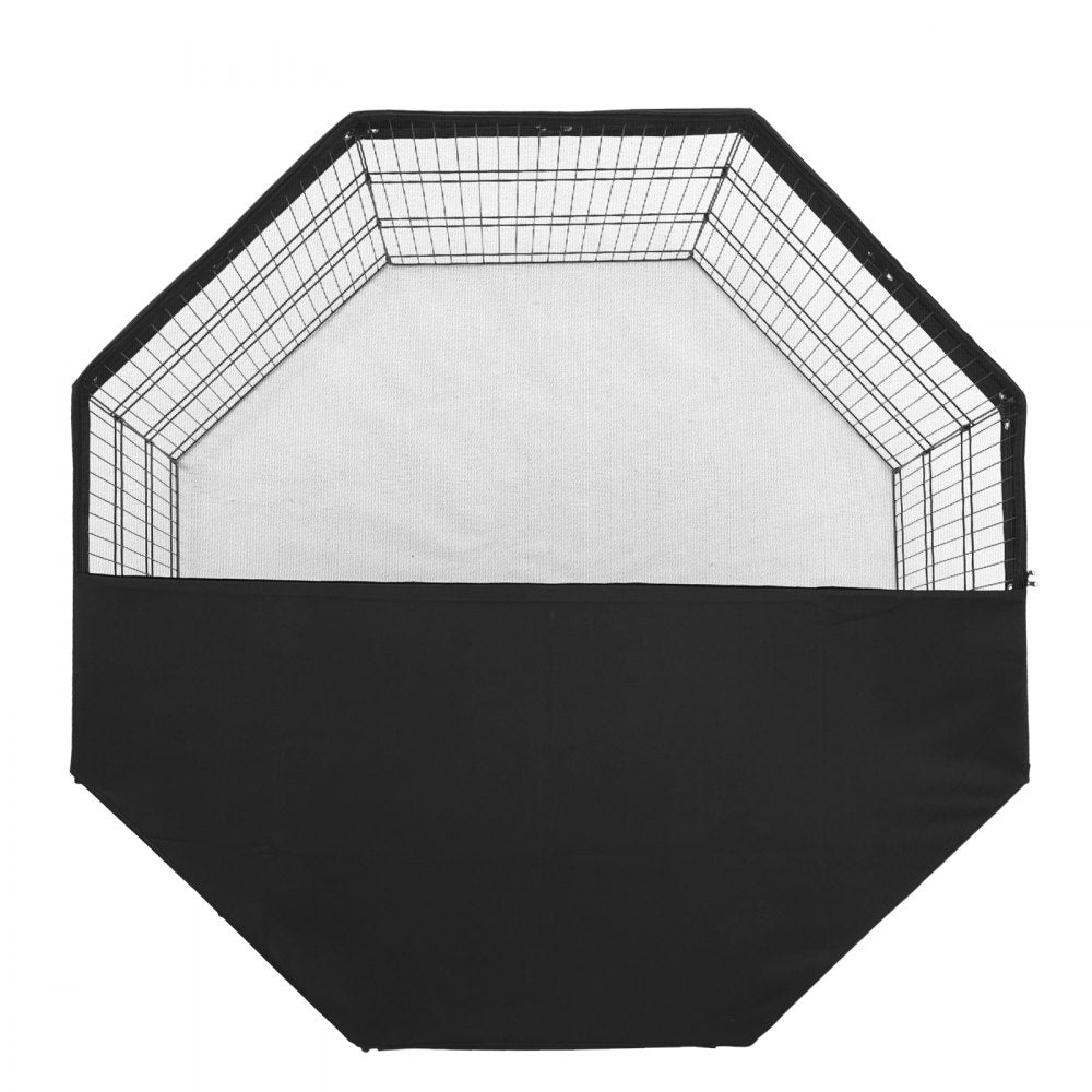 VEVOR Dog Playpen, 8 Pcs 30"H x 24"W Panels Foldable Metal Pet Exercise Pen, Dog Fence Indoor and Outdoor Pen with Door, 600D Oxford Fabric Top Cover, Pet Playpen for Dogs, Cats, Other Small Animals