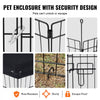 VEVOR Dog Playpen, 8 Pcs 30"H x 24"W Panels Foldable Metal Pet Exercise Pen, Dog Fence Indoor and Outdoor Pen with Door, Bottom Pad and Top Cover, Pet Playpen for Dogs, Cats, Other Small Animals
