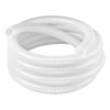 VEVOR Suction Hose 2" x 25 ft Heavy Duty PVC Suction Pump Hose Assembly, for Swimming Pools Trash Pump, Water Transfer, High Pressure Resistance, Weather-Proof & Burst-Resistant, with Clamps, White
