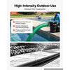 VEVOR Suction Hose 3" x 20 ft Heavy Duty PVC Suction Pump Hose Assembly, for Swimming Pool Trash Pump, 60 PSI Max Pressure, Weather & Burst-Resistant, Male x Female Cam and Groove Fittings, Green