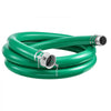VEVOR Suction Hose 3" x 20 ft Heavy Duty PVC Suction Pump Hose Assembly, for Swimming Pool Trash Pump, 60 PSI Max Pressure, Weather & Burst-Resistant, Male x Female Cam and Groove Fittings, Green