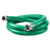 VEVOR Suction Hose 3" x 20 ft Heavy Duty PVC Suction Pump Hose Assembly, for Swimming Pool Trash Pump, 60 PSI Max Pressure, Weather & Burst-Resistant, Male x Female Cam and Groove Fittings, Green