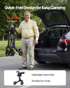 Quick-fold design for easy carrying - lightweight carbon fiber