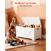 VEVOR Kids Storage Bench, Wooden Toy Box Chest, Large Storage Cabinet with Safety Hinge, Toddlers Storage Bench for Playroom, Living Room or Entryway, Easy Assembly, 38.98 x 15.55 x 18.9 in, White
