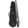 VEVOR 4/4 Full Size Violin Case, Built-in Hygrometer, Lightweight Portable Travel Carrying Bag, with Plush Lining, Dual Shoulder Straps, Anti-Scratch, Professional Triangular Shape, for Violin, Black