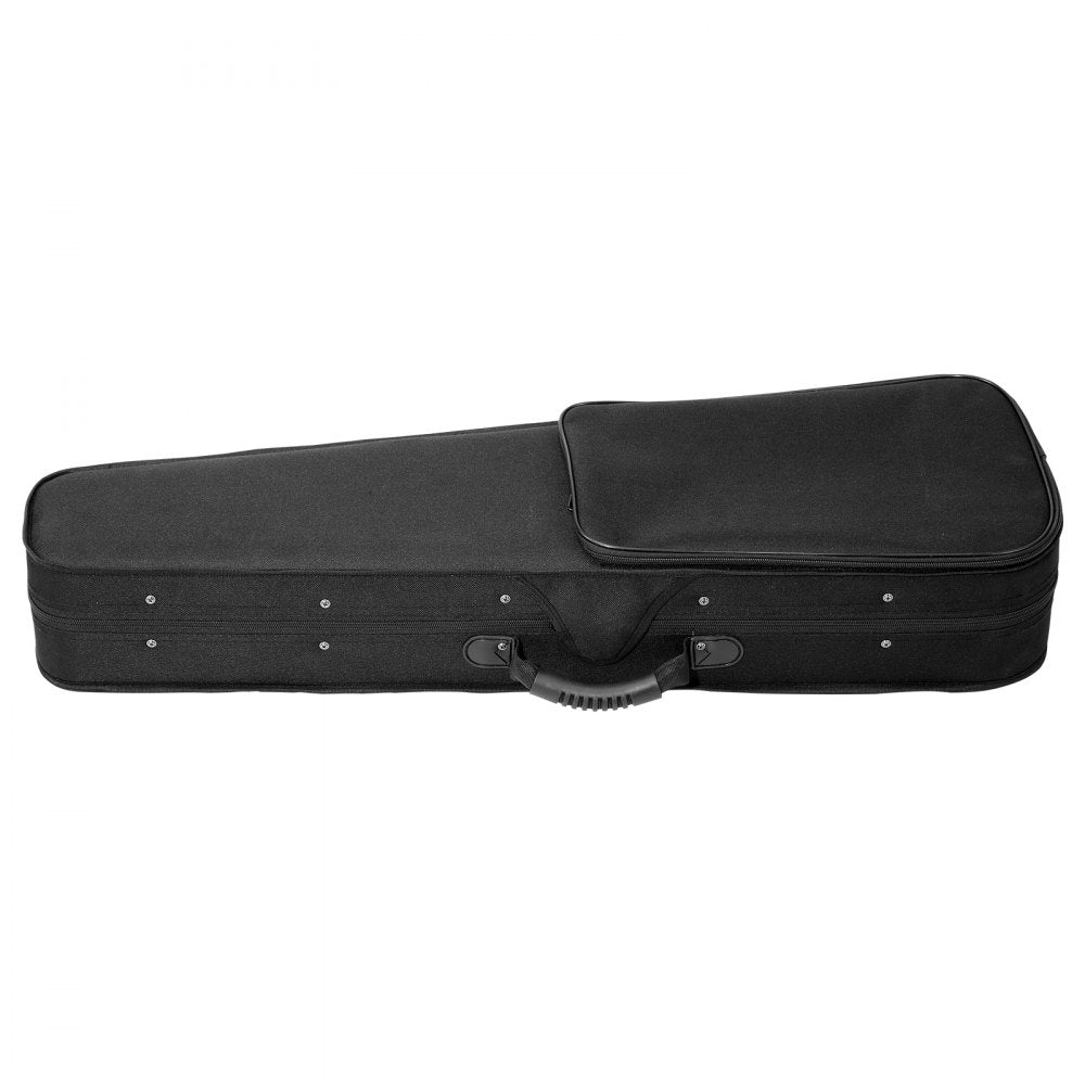 VEVOR 4/4 Full Size Violin Case, Nylon Waterproof, Lightweight Portable Travel Carrying Bag, with Plush Lining, Dual Shoulder Straps, Anti-Scratch, Professional Triangular Shape, for Violin, Black