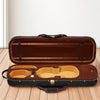 VEVOR 4/4 Full Size Violin Case, Built-in Hygrometer, Lightweight Portable Travel Carrying Bag, with Plush Lining, Shoulder Straps, Anti-Scratch, Professional Oblong Shape, for Violin, Black