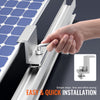 VEVOR Solar Panel Mounting Brackets, Solar Panel Mount Kit with 10 x 4" Mini Rails, 4 End Clamps and 6 Mild Clamps, Solar Panel Mount Brackets for Metal Roof, Concrete Roof, Wood Roof, Tile Roof