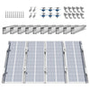 VEVOR Solar Panel Mounting Brackets, Solar Panel Mount Kit with 10 x 4" Mini Rails, 4 End Clamps and 6 Mild Clamps, Solar Panel Mount Brackets for Metal Roof, Concrete Roof, Wood Roof, Tile Roof