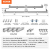 VEVOR Solar Panel Mounting Brackets, Solar Panel Mount Kit with 4 x 30" Aluminum Rails, 4 End Clamps and 2 Mild Clamps, Solar Panel Mount Brackets for Metal Roof, Concrete Roof, Wood Roof, Tile Roof