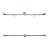 VEVOR Solar Panel Mounting Brackets, Solar Panel Mount Kit with 4 x 30" Aluminum Rails, 4 End Clamps and 2 Mild Clamps, Solar Panel Mount Brackets for Metal Roof, Concrete Roof, Wood Roof, Tile Roof