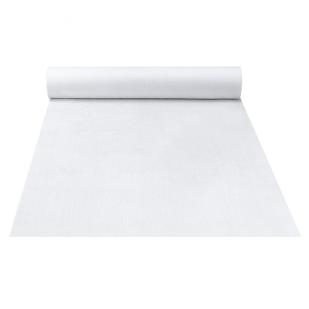 VEVOR Carpet Protection Film, 39" x 100' Floor and Surface Shield, Easy to Cut Simple Installation, Fiber Fabric Car Mat Protection Film Roll for Construction & Renovation,White