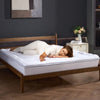 VEVOR Mattress Topper, Queen Size, 1" Thickness, Fiber Fill Pad with Detachable and Washable Layer, Comfortable Supportive, Cooling, Breathable, with Detachable Bedside Pocket for Holding Small Items