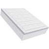 VEVOR Mattress Topper, Queen Size, 1" Thickness, Fiber Fill Pad with Detachable and Washable Layer, Comfortable Supportive, Cooling, Breathable, with Detachable Bedside Pocket for Holding Small Items