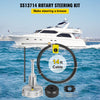 VEVOR Boat Steering System, Outboard Steering Kit with Boat Steering Control Cable 14' Steering Cable Marine Steering System 3/4" Shaft