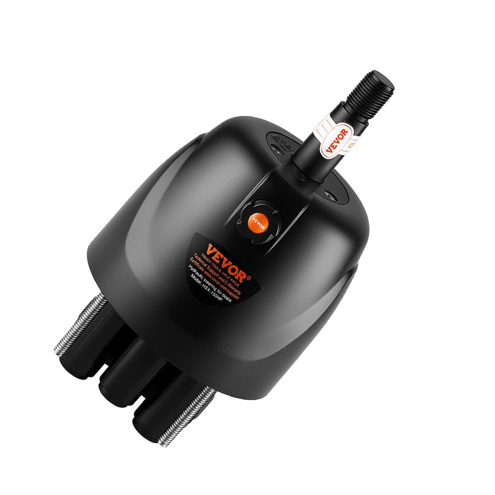VEVOR Hydraulic Steering Helm Pump 150 HP Outboard Hydraulic Pump for Boats, Marine Boat Steering System, 2.5 MPa Max Work Pressure, Aluminum Alloy Housing, Built-in Lock Valve, Replaceable Shaft Seal