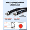 VEVOR Hydraulic Steering Kit 150HP Hydraulic Outboard Steering System 20 ft, Marine Boat Steering System, 2.5 MPa Helm Pump, Two-Way Lock Cylinder, 20 Feet High-Strength Hoses, for Single-Engine Use
