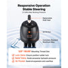 VEVOR Hydraulic Steering Kit 150HP Hydraulic Outboard Steering System 24 ft, Marine Boat Steering System, 2.5 MPa Helm Pump, Two-Way Lock Cylinder, 24 Feet High-Strength Hoses, for Single-Engine Use