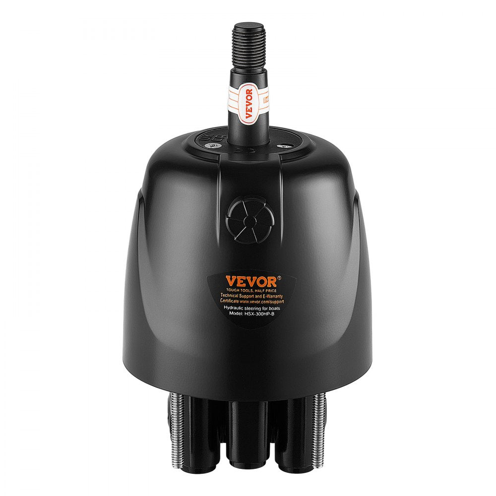 VEVOR Hydraulic Steering Kit 300HP Hydraulic Outboard Steering System 26 ft, Marine Boat Steering System, 2.5 MPa Helm Pump, Two-Way Lock Cylinder, 26 Feet High-Strength Hoses, for Single-Engine Use