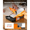 VEVOR Wet Tile Saw 7 Inch 65Mn Steel Blade 3600 RPM Tile Cutter Wet Saw, for Cutting Tiles and Stones, 0-45° Adjustable Bevel Cut, Powerful Motor, Detachable Water Reservoir, for DIY Enthusiasts
