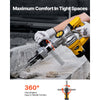 VEVOR Demolition Jack Hammer, 1400W Electric Jackhammer Heavy Duty, 2900 BPM Jack Hammer Concrete Breaker, with 1 Point Chisel, 1 Flat Chisel, Storage Case, Gloves and Goggles, for Demolition