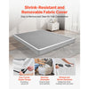 VEVOR Box Spring, Queen Size Bed Frame with Washable Fabric Cloth, Heavy Duty Metal Frame for Queen Bed, 5.1 in Mattress Foundation, 3500 lbs Max Weight Capacity, Easy Assembly, 79.1 x 59.6 x 5.1 in