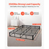 VEVOR Box Spring, Queen Size Bed Frame with Washable Fabric Cloth, Heavy Duty Metal Frame for Queen Bed, 9.1 in Mattress Foundation, 3500 lbs Max Weight Capacity, Easy Assembly, 79.1 x 59.6 x 9.1 in