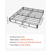 VEVOR Box Spring, King Size Bed Frame with Washable Fabric Cloth, Heavy Duty Metal Frame for King Bed, 9.1 in Mattress Foundation, 3500 lbs Max Weight Capacity, Easy Assembly, 79.1 x 75.8 x 9.1 in