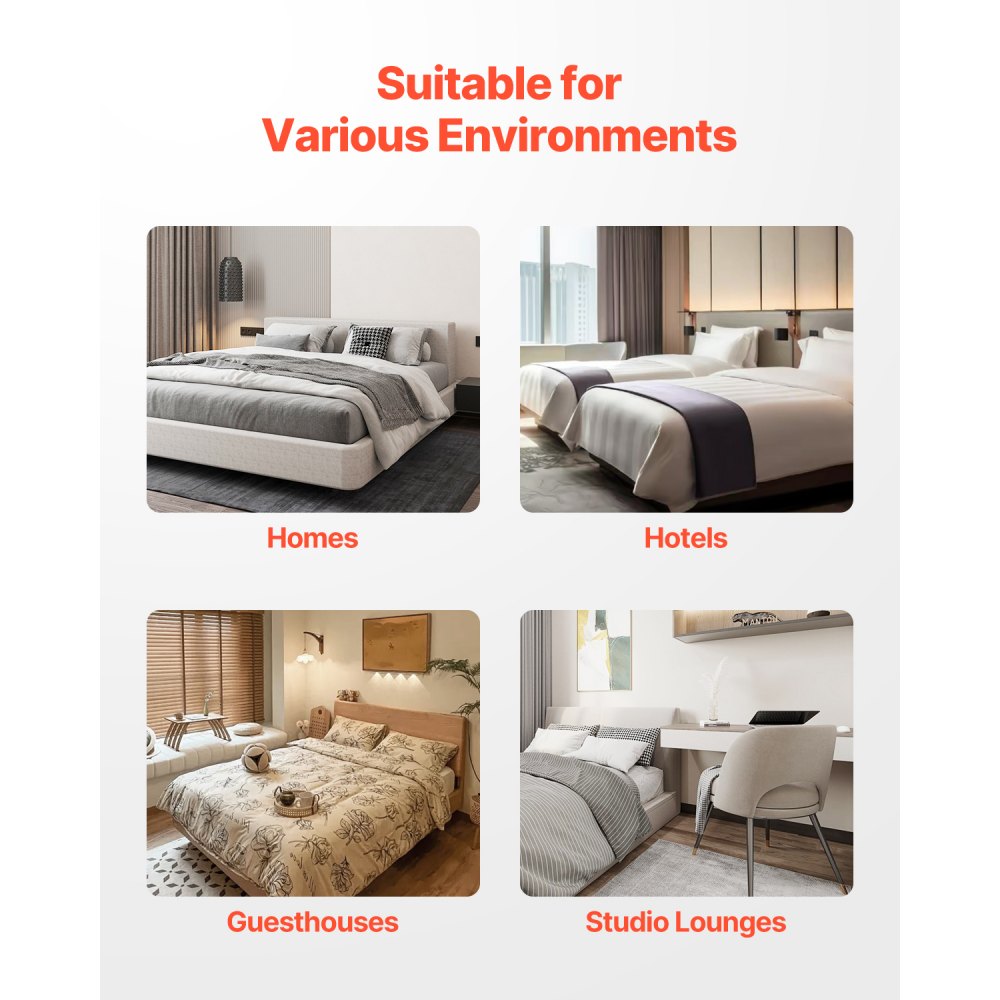 VEVOR Box Spring, King Size Bed Frame with Washable Fabric Cloth, Heavy Duty Metal Frame for King Bed, 9 in Mattress Foundation, 3500 lbs Max Weight Capacity, Easy Assembly, 79.1 L x 75.8 W x 9.1 H in