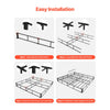 VEVOR Box Spring, King Size Bed Frame with Washable Fabric Cloth, Heavy Duty Metal Frame for King Bed, 9 in Mattress Foundation, 3500 lbs Max Weight Capacity, Easy Assembly, 79.1 L x 75.8 W x 9.1 H in
