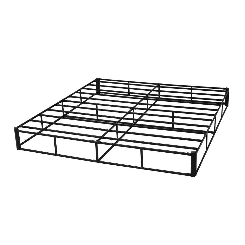VEVOR Box Spring, King Size Bed Frame with Washable Fabric Cloth, Heavy Duty Metal Frame for King Bed, 9 in Mattress Foundation, 3500 lbs Max Weight Capacity, Easy Assembly, 79.1 L x 75.8 W x 9.1 H in