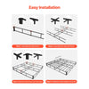 VEVOR Box Spring, Queen Size Bed Frame with Washable Fabric Cloth, Heavy Duty Metal Frame for Queen Bed, 4 in Mattress Foundation, 3500 lbs Max Weight Capacity, Easy Assembly, 79.1 L x 59.4 W x 4 H in