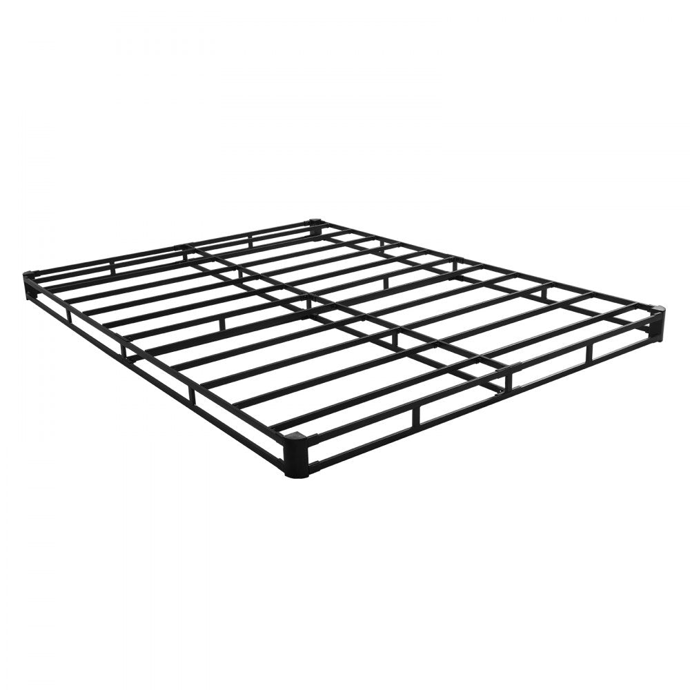 VEVOR Box Spring, Queen Size Bed Frame with Washable Fabric Cloth, Heavy Duty Metal Frame for Queen Bed, 4 in Mattress Foundation, 3500 lbs Max Weight Capacity, Easy Assembly, 79.1 L x 59.4 W x 4 H in