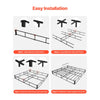 VEVOR Box Spring, Queen Size Bed Frame with Washable Fabric Cloth, Heavy Duty Metal Frame for Queen Bed, 9 in Mattress Foundation, 3500 lbs Max Weight Capacity, Easy Assembly, 79.1L x 59.6W x 9.1H in