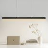 VEVOR Dimmable Linear Pendant Light, 20W, 47 in LED Linear Light Fixture Chandelier with Acrylic Lampshade 3000K / 4000K / 6500K Color Temperature Adjustable Height, for Dining Room Kitchen Island