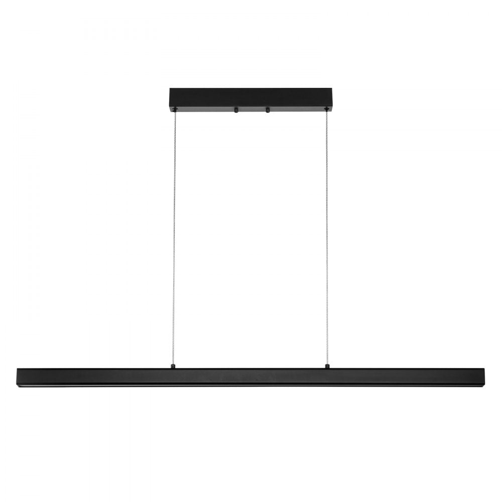 VEVOR Dimmable Linear Pendant Light, 20W, 47 in LED Linear Light Fixture Chandelier with Acrylic Lampshade 3000K / 4000K / 6500K Color Temperature Adjustable Height, for Dining Room Kitchen Island